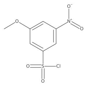 3-Methoxy-5-nitrobenzene-1-sulfonyl chloride Structure