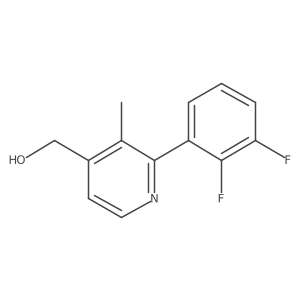 2-(2,3-Difluorophenyl)-3-methylpyridine-4-methanol Structure
