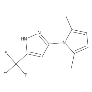 3-(2,5-Dimethyl-1H-pyrrol-1-yl)-5-(trifluoromethyl)-1H-pyrazole结构式
