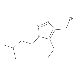 [5-ethyl-1-(3-methylbutyl)-1H-1,2,3-triazol-4-yl]methanol Structure