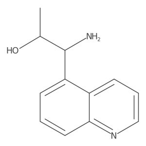 (1R,2S)-1-Amino-1-(quinolin-5-yl)propan-2-ol结构式