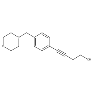 4-[4-(Morpholin-4-ylmethyl)phenyl]but-3-yn-1-ol结构式