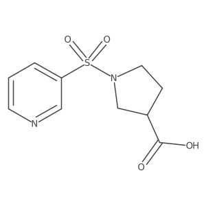 1-(Pyridin-3-ylsulfonyl)pyrrolidine-3-carboxylic acid Structure