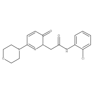 N-(2-chlorophenyl)-2-[3-(morpholin-4-yl)-6-oxopyridazin-1(6H)-yl]acetamide结构式