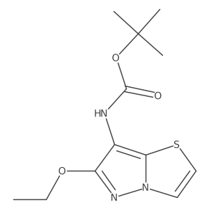 (6-Ethoxy-pyrazolo[5,1-b][1,3]thiazol-7-yl)-carbamic acid tert-butyl ester Structure