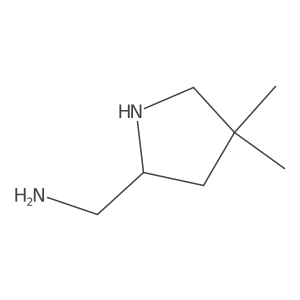 (4,4-Dimethylpyrrolidin-2-yl)methanamine结构式