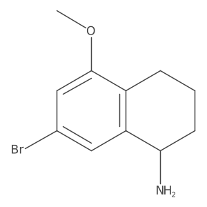 7-Bromo-5-methoxy-1,2,3,4-tetrahydronaphthalen-1-amine Structure