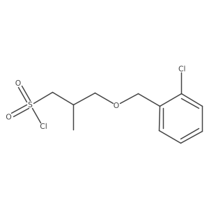 1-Propanesulfonyl chloride, 3-[(2-chlorophenyl)methoxy]-2-methyl- Structure