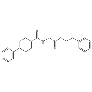 N-{2-oxo-2-[(2-phenylethyl)amino]ethyl}-4-(pyridin-2-yl)piperazine-1-carboxamide Structure
