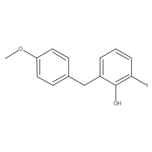 2-Iodo-6-(4-methoxybenzyl)phenol Structure