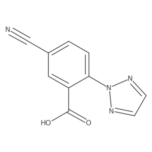 5-cyano-2-(2H-1,2,3-triazol-2-yl)benzoic acid Structure