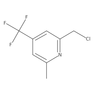 2-(Chloromethyl)-6-methyl-4-(trifluoromethyl)pyridine结构式