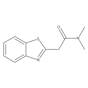 2-(1,3-benzothiazol-2-yl)-N,N-dimethylacetamide结构式