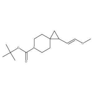 1-[(1E)-2-methoxyethenyl]-6-azaspiro[2.5]octane-6-carboxylic acid 1,1-dimethylethyl ester Structure