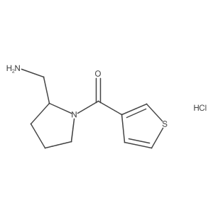 (2-(Aminomethyl)pyrrolidin-1-yl)(thiophen-3-yl)methanone hydrochloride Structure