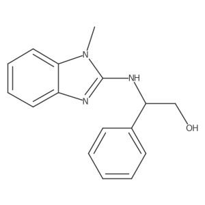 (R)-2-[(1-Methyl-2-benzimidazolyl)amino]-2-phenylethanol Structure