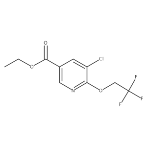 Ethyl 5-chloro-6-(2,2,2-trifluoroethoxy)nicotinate Structure