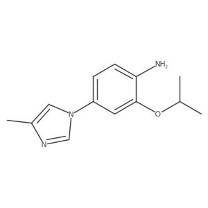 2-Isopropoxy-4-(4-methyl-1H-imidazol-1-yl)aniline Structure