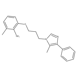 2-Methyl-6-[[3-(5-methyl-4-phenyl-1H-imidazol-1-yl)propyl]thio]benzenamine Structure