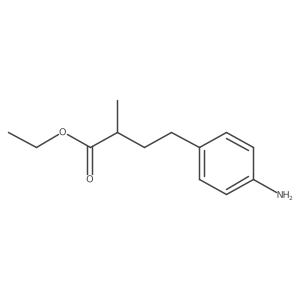 Ethyl 4-amino-I+/--methylbenzenebutanoate Structure