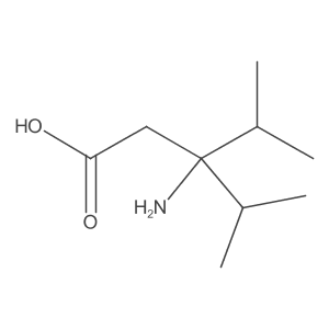 3-Amino-4-methyl-3-(propan-2-yl)pentanoic acid Structure