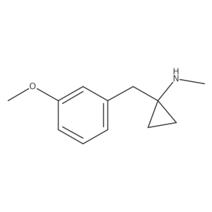1-[(3-methoxyphenyl)methyl]-N-methylcyclopropan-1-amine Structure