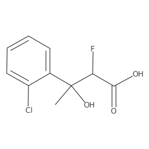 3-(2-Chlorophenyl)-2-fluoro-3-hydroxybutanoic acid结构式