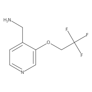 [3-(2,2,2-Trifluoroethoxy)pyridin-4-yl]methanamine结构式