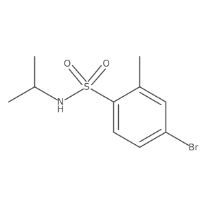 4-BRomo-N-isopropyl-2-methylbenzenesulfonamide Structure