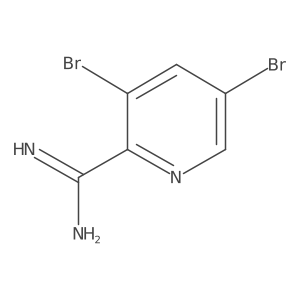 3,5-Dibromopicolinimidamide结构式