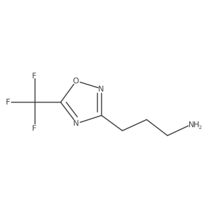3-[5-(Trifluoromethyl)-1,2,4-oxadiazol-3-yl]propan-1-amine Structure