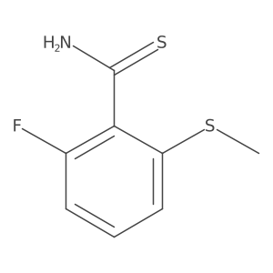 2-Fluoro-6-(methylsulfanyl)benzene-1-carbothioamide结构式