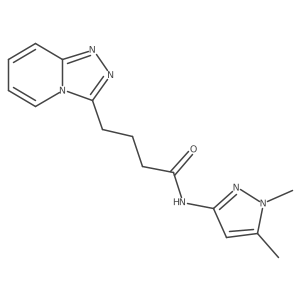 N-(1,5-dimethyl-1H-pyrazol-3-yl)-4-([1,2,4]triazolo[4,3-a]pyridin-3-yl)butanamide Structure