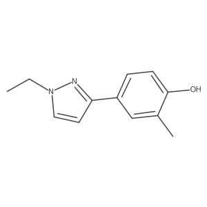 4-(1-Ethyl-1H-pyrazol-3-yl)-2-methylphenol Structure
