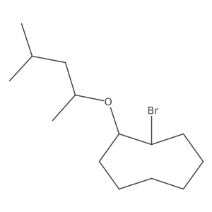 1-Bromo-2-[(4-methylpentan-2-yl)oxy]cyclooctane结构式