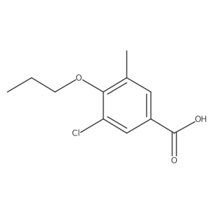 3-Chloro-5-methyl-4-propoxybenzoic acid Structure