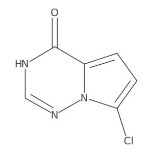 7-chloro-3H,4H-pyrrolo[2,1-f][1,2,4]triazin-4-one Structure