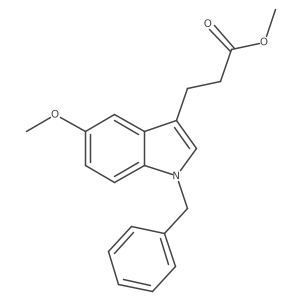 5-methoxy-1-(phenylmethyl)-1H-indole-3-propanoic acid methyl ester Structure