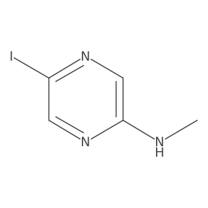 5-Iodo-N-methylpyrazin-2-amine Structure