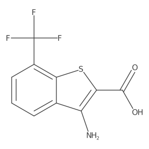 3-Amino-7-(trifluoromethyl)benzo[b]thiophene-2-carboxylic acid结构式