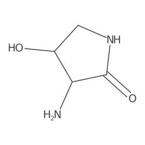 (3S,4S)-3-Amino-4-hydroxypyrrolidin-2-one Structure