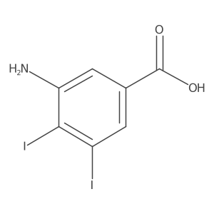 3-Amino-4,5-diiodobenzoic acid结构式