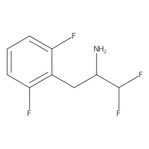 3-(2,6-Difluorophenyl)-1,1-difluoropropan-2-amine结构式