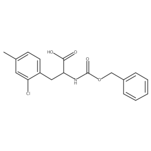 2-{[(Benzyloxy)carbonyl]amino}-3-(2-chloro-4-methylphenyl)propanoic acid Structure