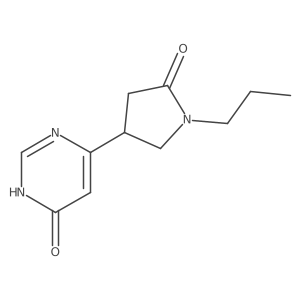 4-(6-Hydroxypyrimidin-4-yl)-1-propylpyrrolidin-2-one Structure