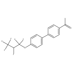 4-Acetyl-4'-(1,1,2,3,3,3-hexafluoropropoxy)biphenyl结构式