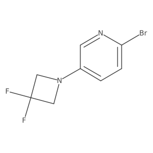 2-Bromo-5-(3,3-difluoroazetidin-1-yl)pyridine Structure