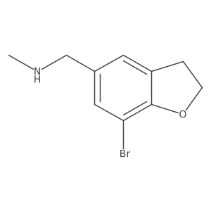[(7-Bromo-2,3-dihydro-1-benzofuran-5-yl)methyl](methyl)amine Structure