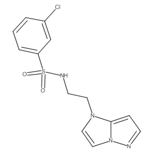 N-(2-(1H-imidazo[1,2-b]pyrazol-1-yl)ethyl)-3-chlorobenzenesulfonamide Structure
