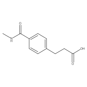 3-(4-(Methylcarbamoyl)phenyl)propanoic acid结构式